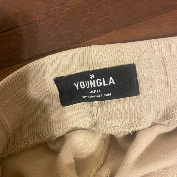 Youngla beige sweatpants size S - Picture 5 of 6